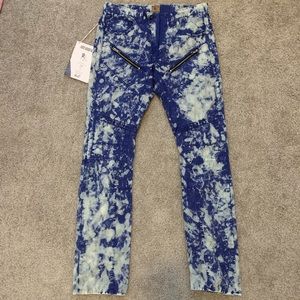 Prps Demon Paint Splatter Jeans Front Zip Pockets